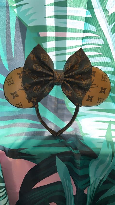 Two tone Leather Minnie Ears – mayrafabuleux